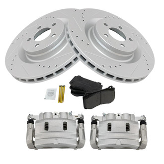TRQ® - Performance Ceramic Front Brake Kit with Calipers