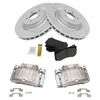 TRQ® - Performance Ceramic Front Brake Kit with Calipers