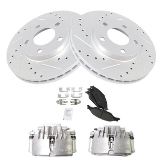 TRQ® - Performance Ceramic Front Brake Kit with Calipers