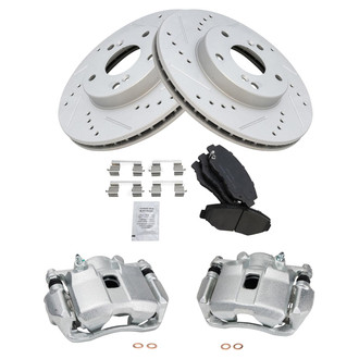TRQ® - Performance Ceramic Brake Kit with Calipers