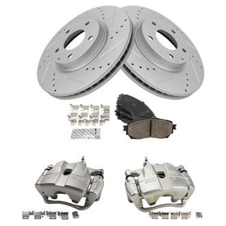 TRQ® - Performance Ceramic Front Brake Kit with Calipers