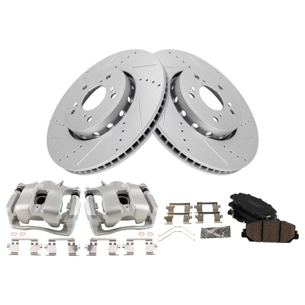 TRQ® - Performance Ceramic Front Brake Kit with Calipers