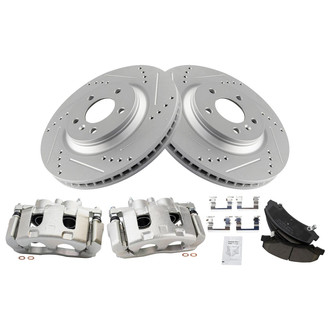 TRQ® - Performance Ceramic Brake Kit with Calipers