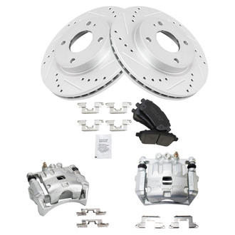 TRQ® - Performance Ceramic Front Brake Kit with Calipers
