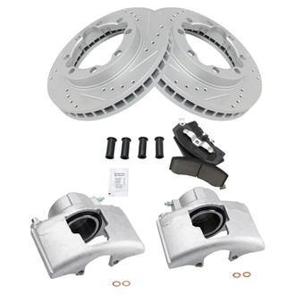 TRQ® - Performance Ceramic Front Brake Kit with Calipers