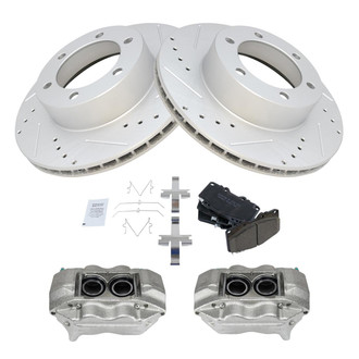TRQ® - Performance Ceramic Front Brake Kit with Calipers