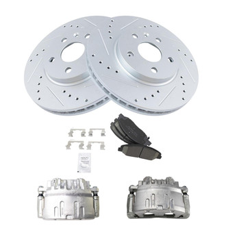 TRQ® - Performance Ceramic Brake Kit with Calipers