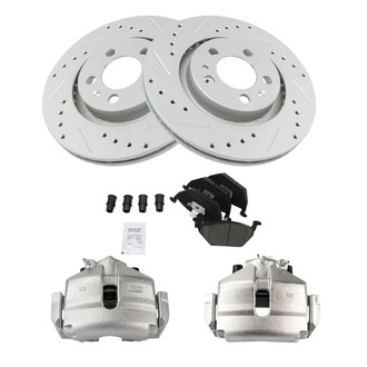 TRQ® - Performance Ceramic Front Brake Kit with Calipers