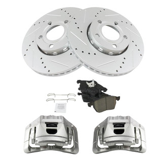 TRQ® - Performance Ceramic Front Brake Kit with Calipers