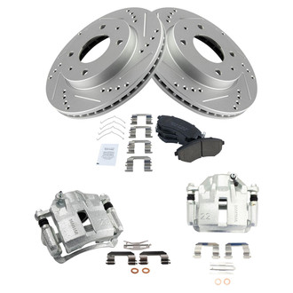 TRQ® - Performance Ceramic Front Brake Kit with Calipers