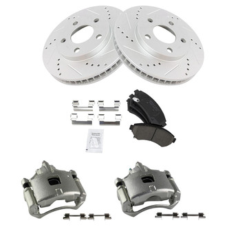 TRQ® - Performance Ceramic Front Brake Kit with Calipers