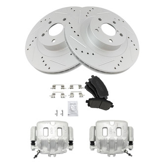TRQ® - Performance Ceramic Front Brake Kit with Calipers