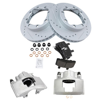 TRQ® - Performance Ceramic Front Brake Kit with Calipers