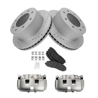 TRQ® - Performance Semi-Metallic Brake Kit with Calipers