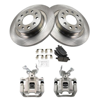 TRQ® - Rear Disc Brake Kit with Ceramic Pads and Calipers