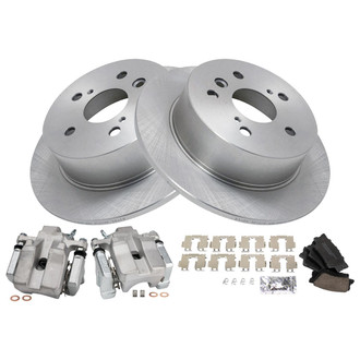 TRQ® - Rear Disc Brake Kit with Ceramic Pads and Calipers