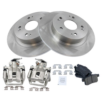 TRQ® - Rear Disc Brake Kit with Ceramic Pads and Calipers