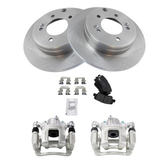 TRQ® - Rear Disc Brake Kit with Ceramic Pads and Calipers