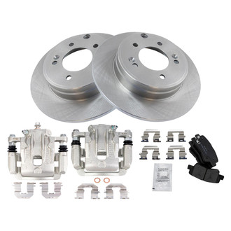 TRQ® - Rear Disc Brake Kit with Ceramic Pads and Calipers