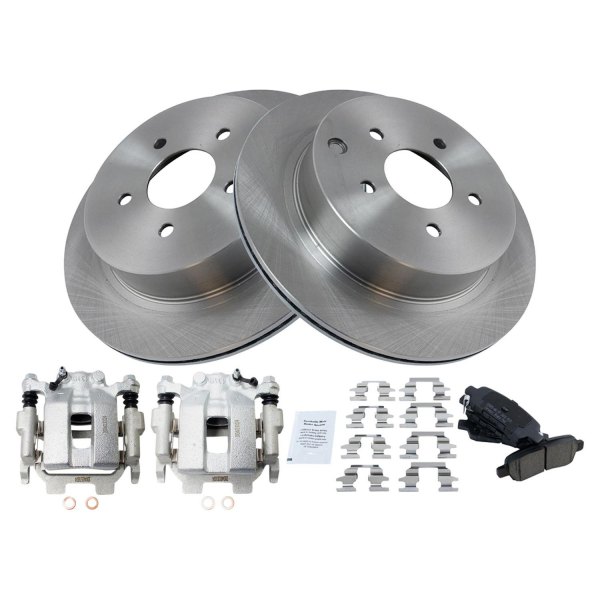 TRQ® - Ceramic Brake Pad & Rotor Kit with Calipers