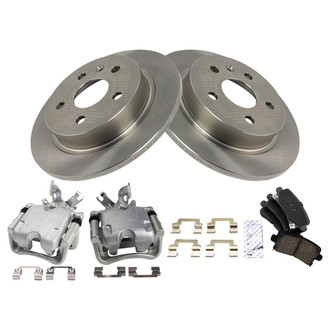 TRQ® - Rear Disc Brake Kit with Ceramic Pads and Calipers