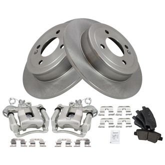 TRQ® - Rear Disc Brake Kit with Ceramic Pads and Calipers
