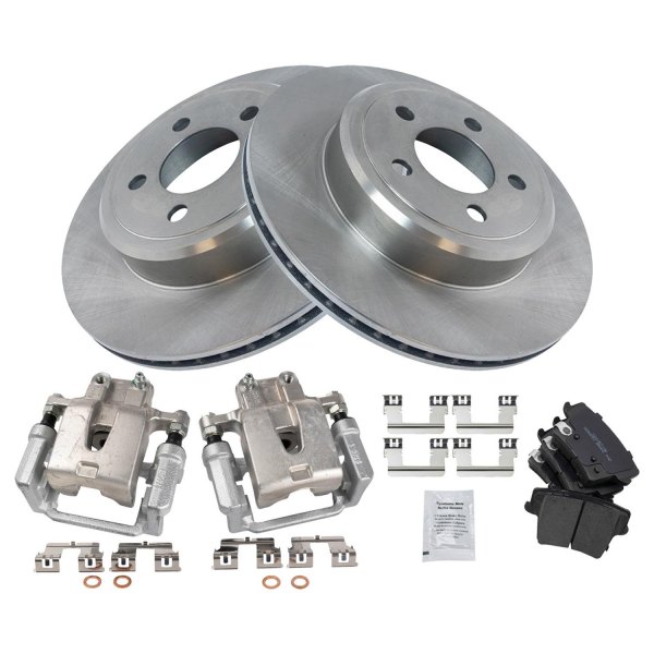 TRQ® - Ceramic Brake Pad & Rotor Kit with Calipers