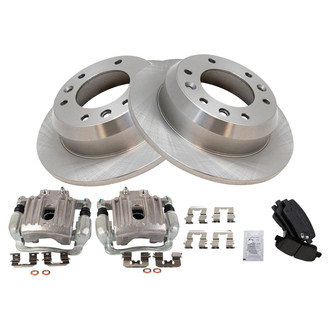 TRQ® - Rear Disc Brake Kit with Ceramic Pads and Calipers