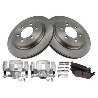 TRQ® - Rear Disc Brake Kit with Ceramic Pads and Calipers
