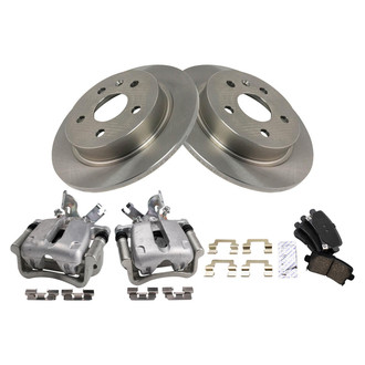 TRQ® - Rear Disc Brake Kit with Ceramic Pads and Calipers