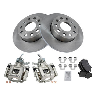 TRQ® - Rear Disc Brake Kit with Ceramic Pads and Calipers