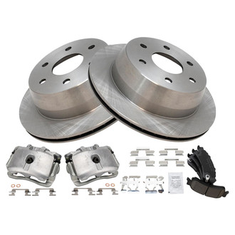 TRQ® - Rear Disc Brake Kit with Ceramic Pads and Calipers
