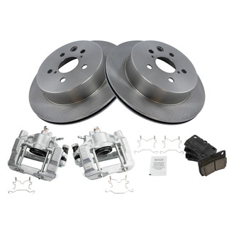 TRQ® - Rear Disc Brake Kit with Ceramic Pads and Calipers