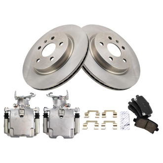 TRQ® - Rear Disc Brake Kit with Ceramic Pads and Calipers