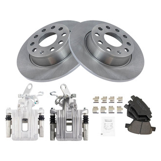 TRQ® - Rear Disc Brake Kit with Ceramic Pads and Calipers