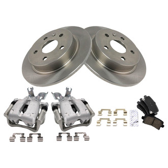 TRQ® - Rear Disc Brake Kit with Ceramic Pads and Calipers