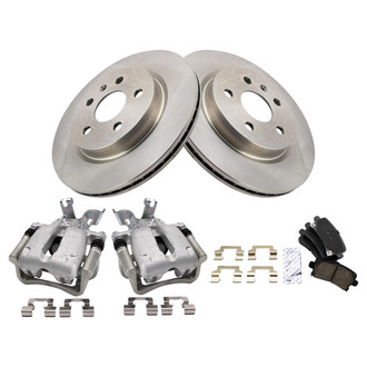 TRQ® - Rear Disc Brake Kit with Ceramic Pads and Calipers