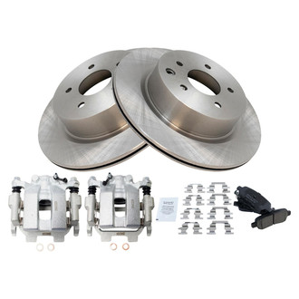 TRQ® - Rear Disc Brake Kit with Ceramic Pads and Calipers