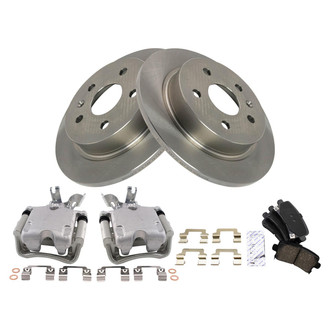 TRQ® - Rear Disc Brake Kit with Ceramic Pads and Calipers