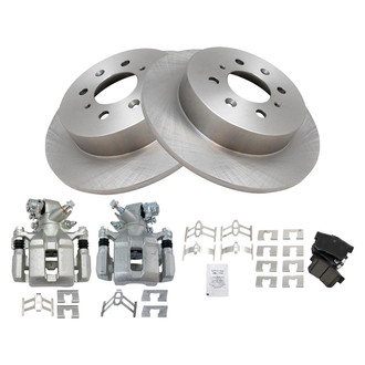 TRQ® - Rear Disc Brake Kit with Ceramic Pads and Calipers