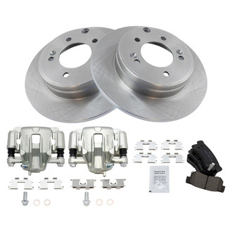 TRQ® - Rear Disc Brake Kit with Ceramic Pads and Calipers