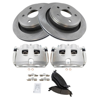 TRQ® - Rear Disc Brake Kit with Ceramic Pads and Calipers