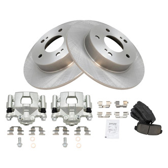 TRQ® - Rear Disc Brake Kit with Ceramic Pads and Calipers