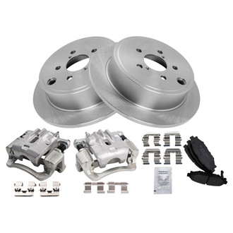 TRQ® - Rear Disc Brake Kit with Ceramic Pads and Calipers