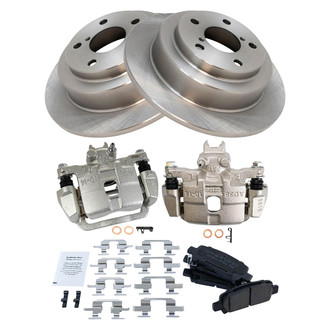 TRQ® - Rear Disc Brake Kit with Ceramic Pads and Calipers