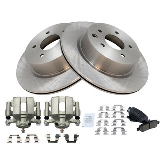 TRQ® - Rear Disc Brake Kit with Ceramic Pads and Calipers