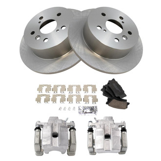TRQ® - Rear Disc Brake Kit with Ceramic Pads and Calipers