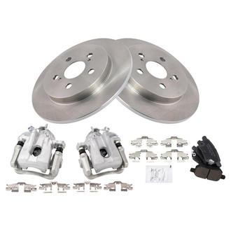 TRQ® - Rear Disc Brake Kit with Ceramic Pads and Calipers