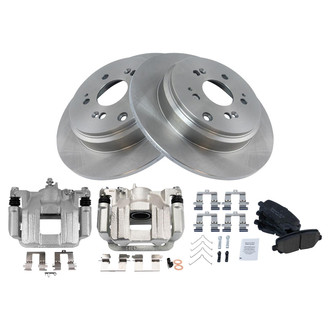 TRQ® - Rear Disc Brake Kit with Ceramic Pads and Calipers
