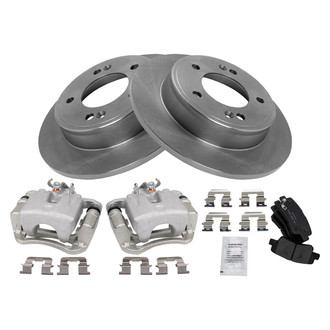 TRQ® - Rear Disc Brake Kit with Ceramic Pads and Calipers